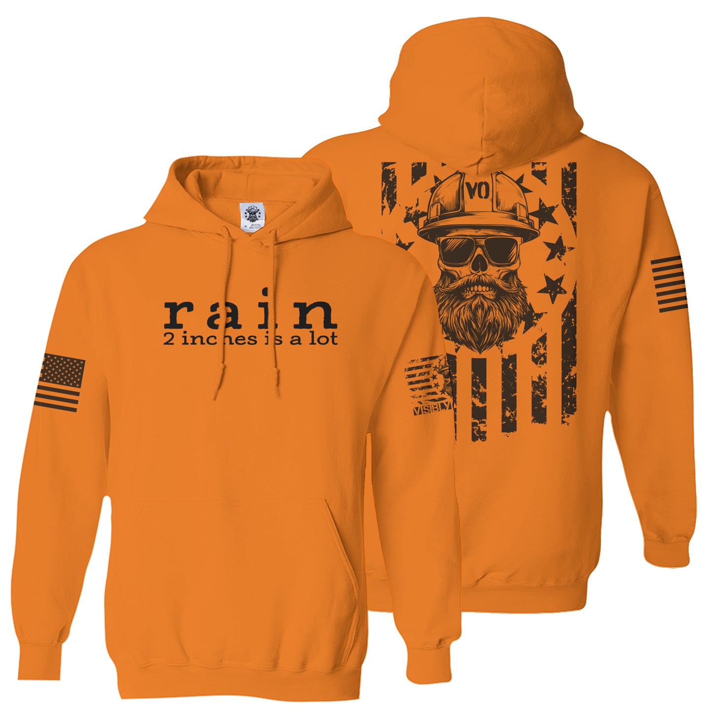 Rain, 2 Inches Is A Lot | High-Vis Sweatshirt