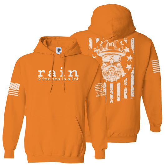 Rain, 2 Inches Is A Lot | High-Vis Sweatshirt