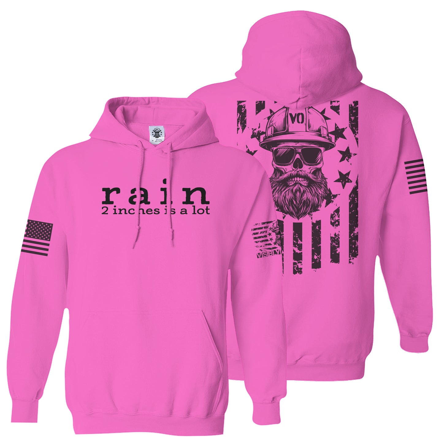 Rain, 2 Inches Is A Lot | High-Vis Sweatshirt
