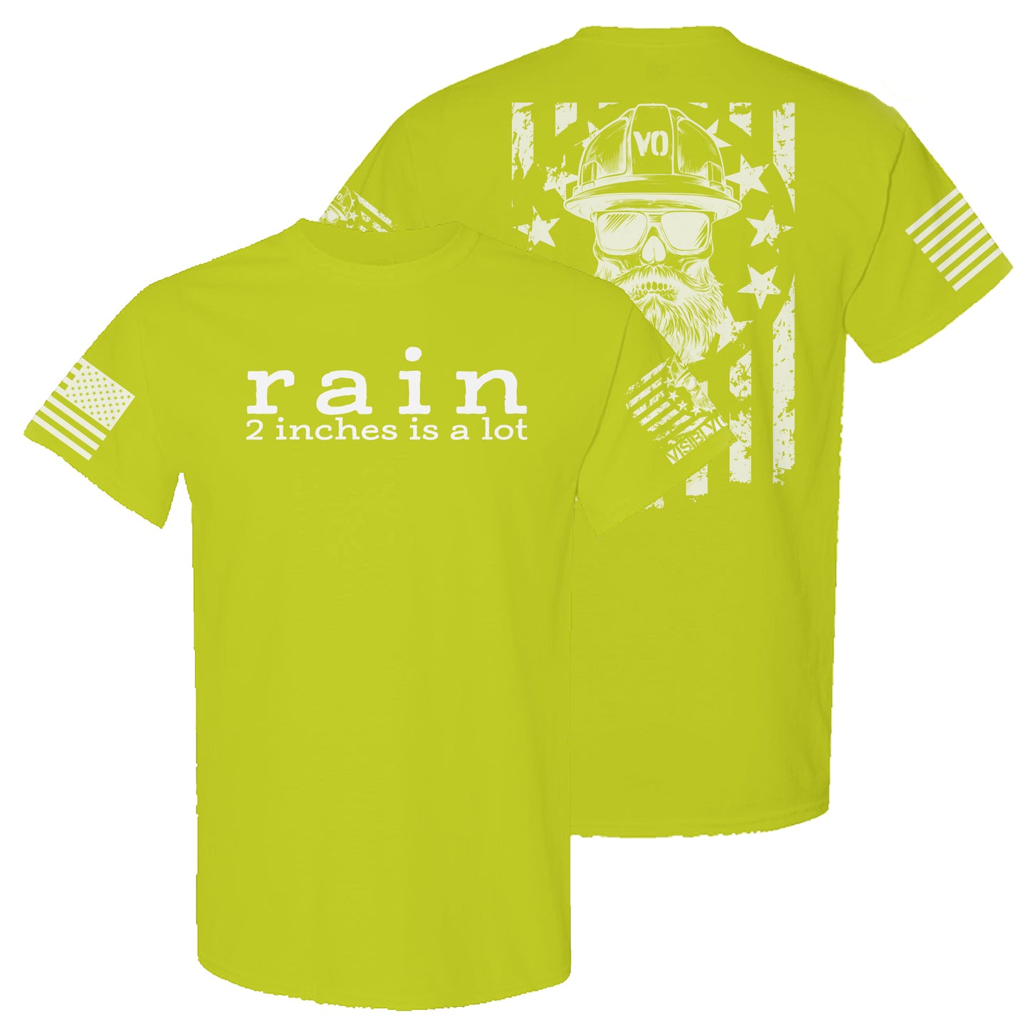 Rain, 2 Inches Is A Lot | High-Vis T-Shirt