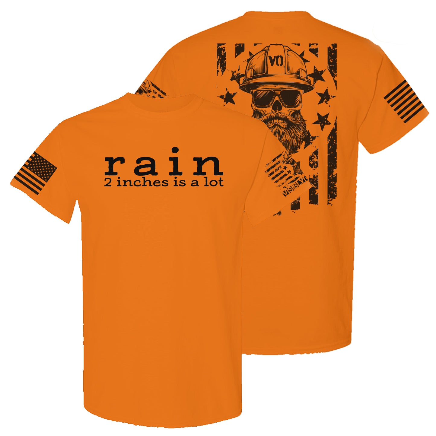 Rain, 2 Inches Is A Lot | High-Vis T-Shirt