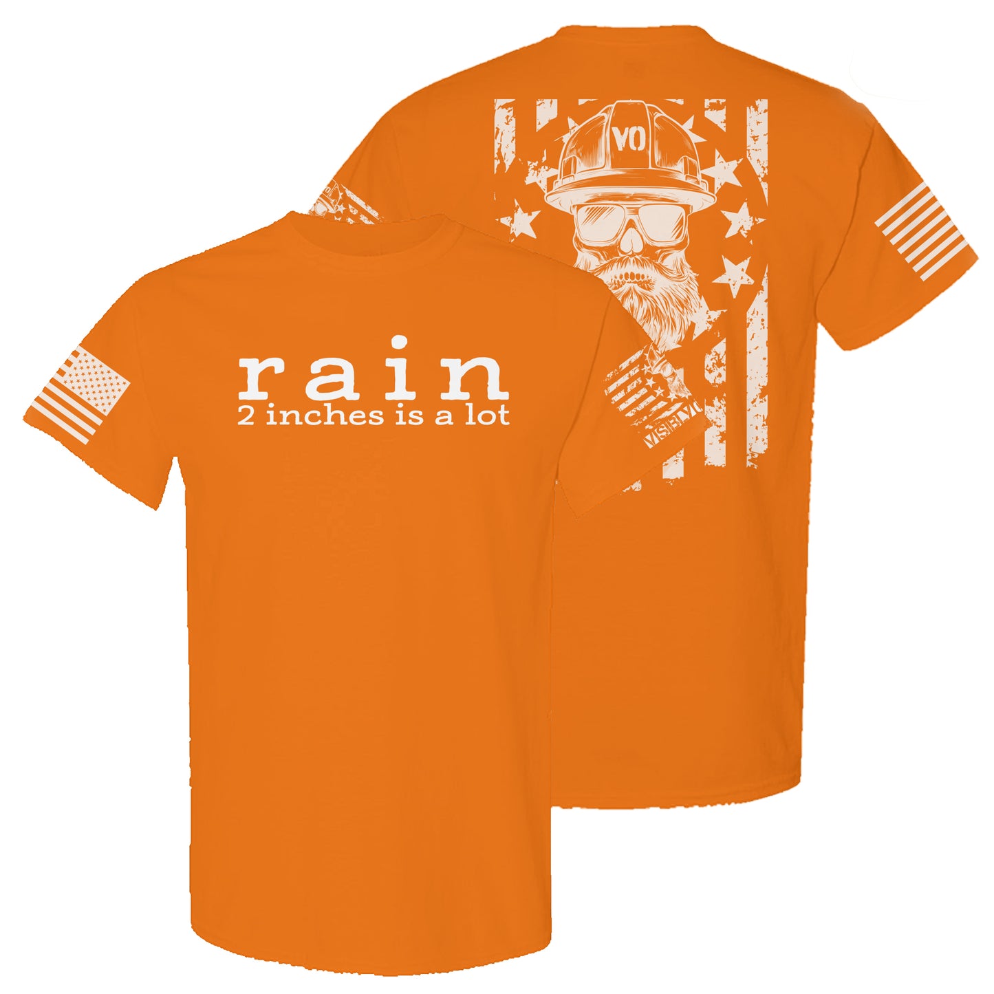 Rain, 2 Inches Is A Lot | High-Vis T-Shirt