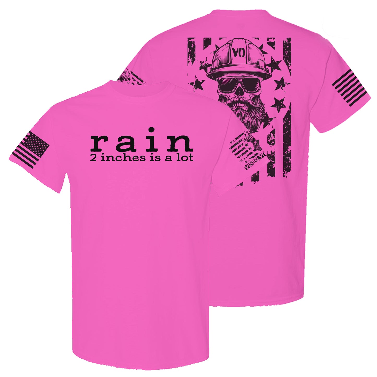 Rain, 2 Inches Is A Lot | High-Vis T-Shirt