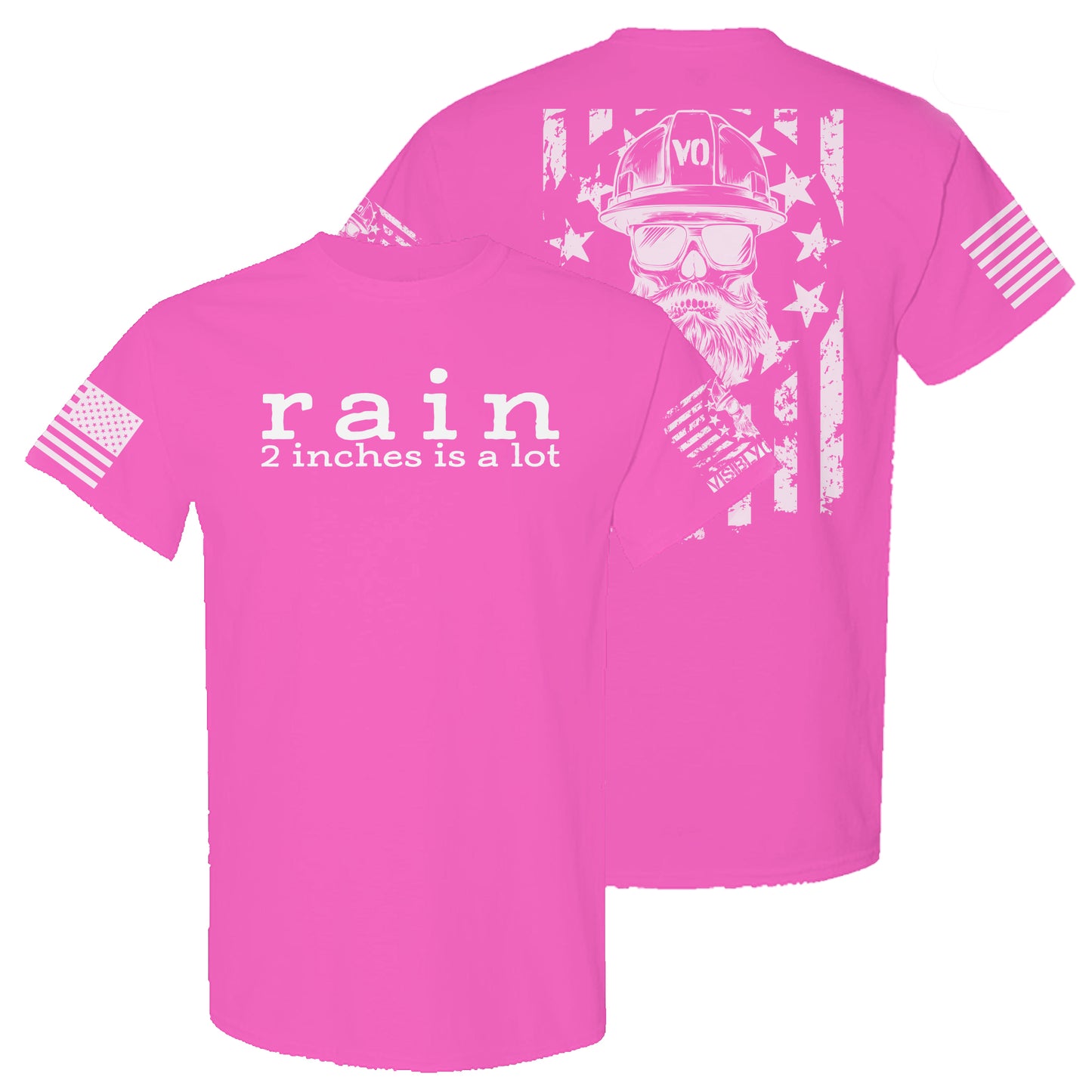 Rain, 2 Inches Is A Lot | High-Vis T-Shirt